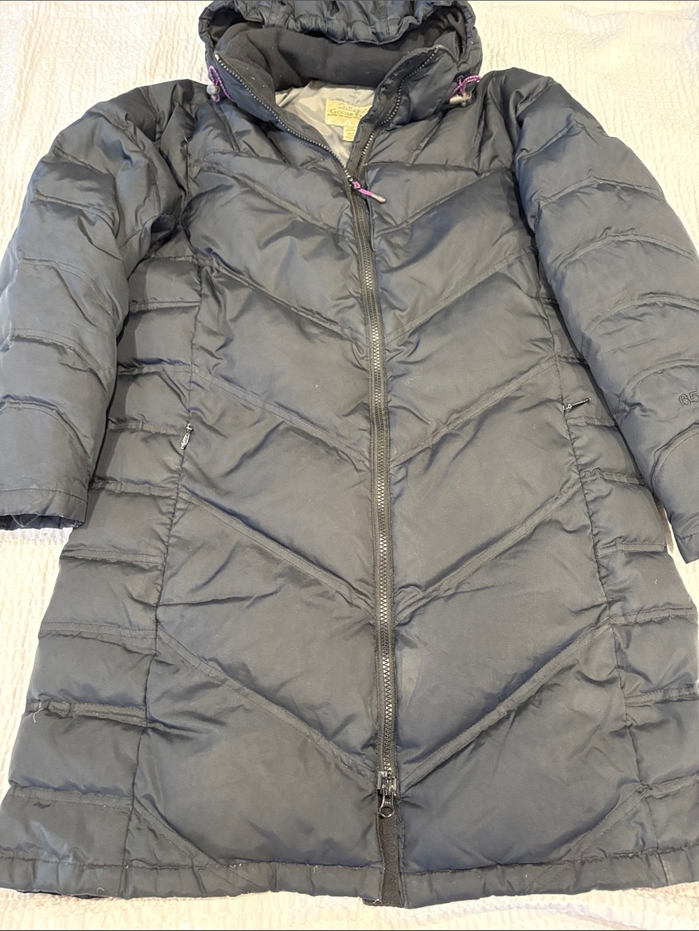 Cabela's Goose Down Women's Puffer Coat with Hood-Black
Size M